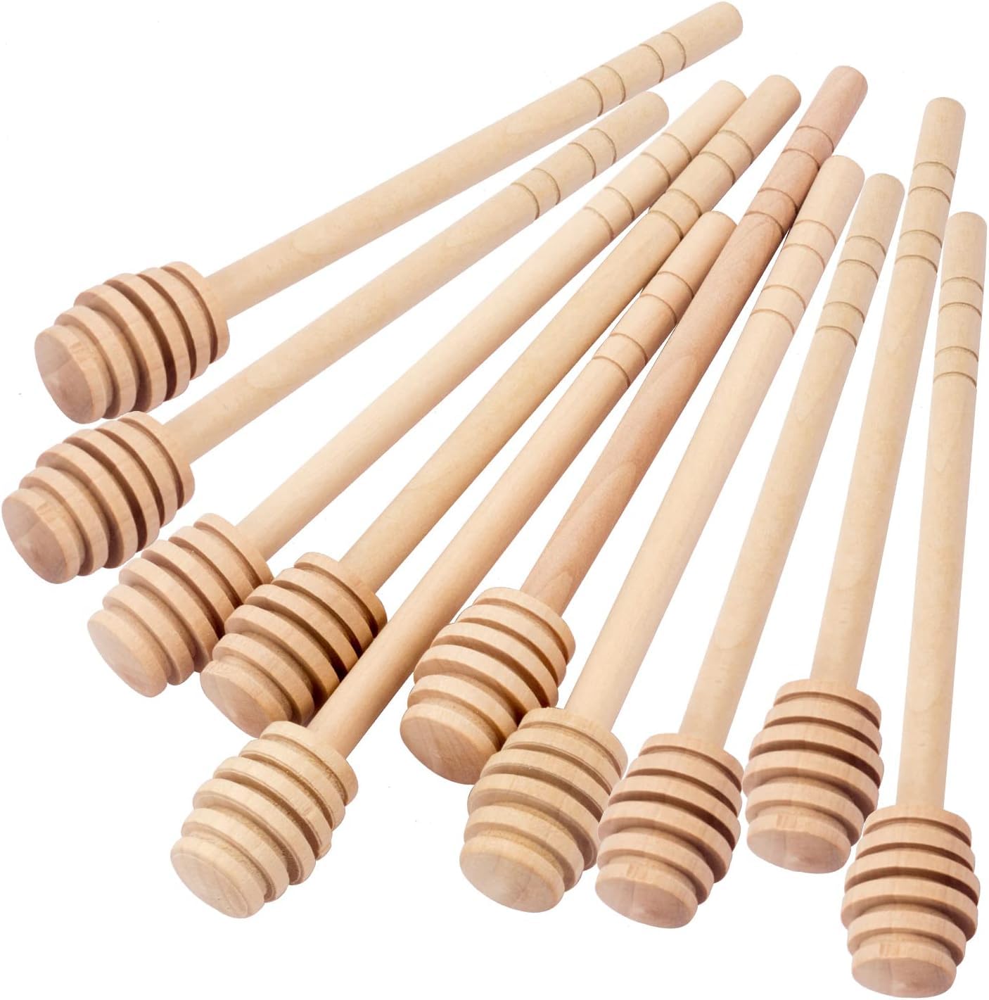 4 Inch Honey Dipper Sticks - 100PCS Wooden Honey Dipper, Mini Honeycomb Stick, Honey Stirrer Stick for Honey Jar Dispense Drizzle Honey and Wedding Party Gift