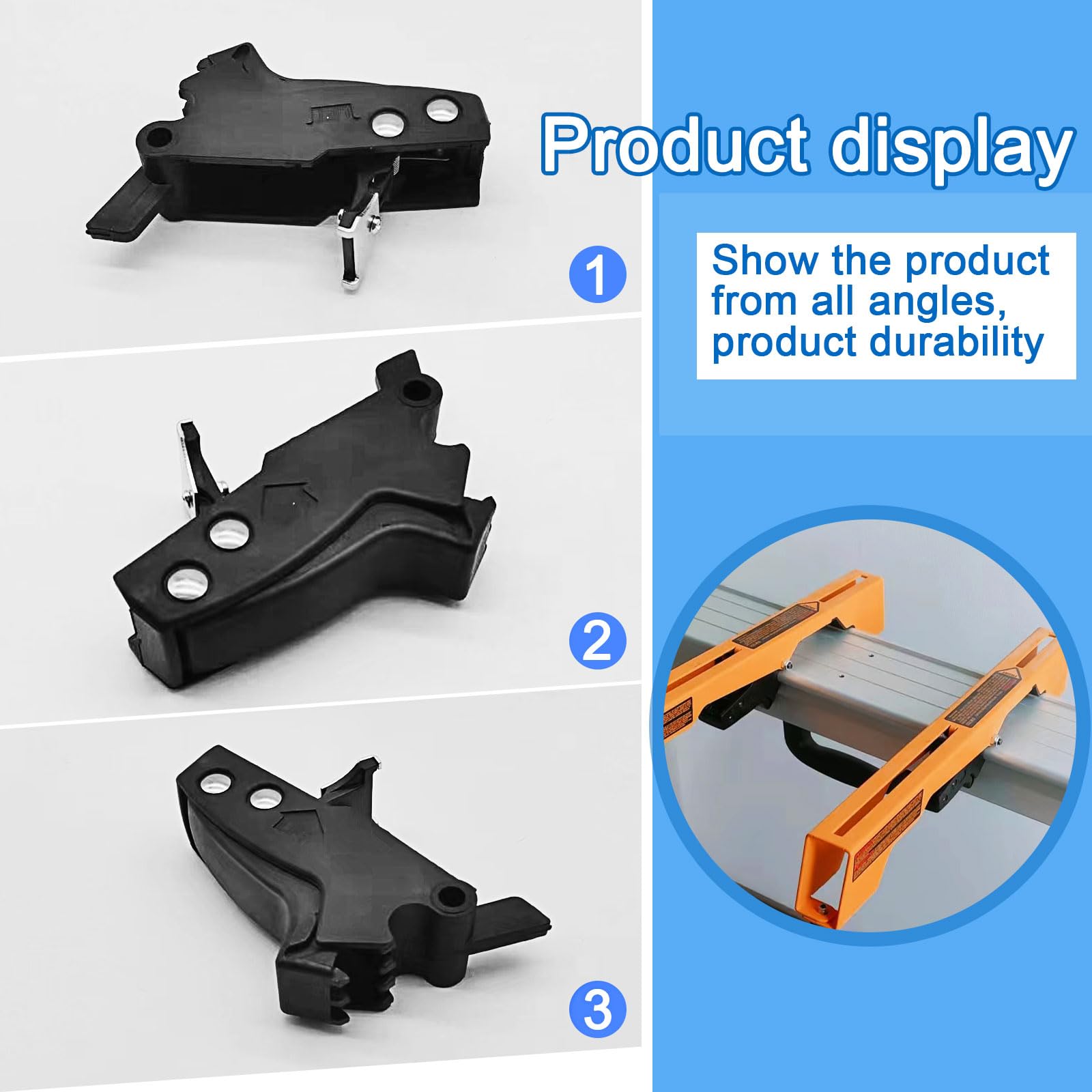 Gabasinover,2 PCS Clips with Miter Saw Mounting Brackets fits for Dewalt's DW7231 Mounting Bracket and Dewalt Heavy Duty Miter Saw Stand