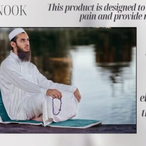 ISLAMIC NOOK - Prayer Mat with Back Support Rest and Carrying Case