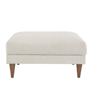 Modway EEI-6481-HEI Zoya Down Filled Overstuffed Ottoman, Ivory Fabric