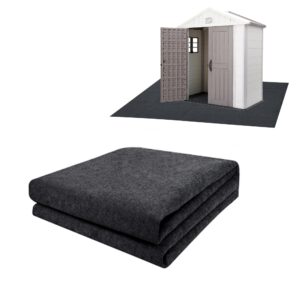 nisorpa outdoor storage shed mat, 6 x 8.2ft large size furniture floor anti-scratch non-slip mat, dustproof outdoor garage mat, waterproof storage shed floor mat