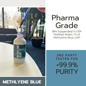 JAB Labs Methylene Blue Pharmacuetical Grade, USP 4 oz Bottle