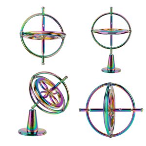 QLKUNLA Gyroscope Toy Metal Anti Gravity Rotating Desk Gyroscope Flying Motion Balance Physics Toy Educational Training Gift