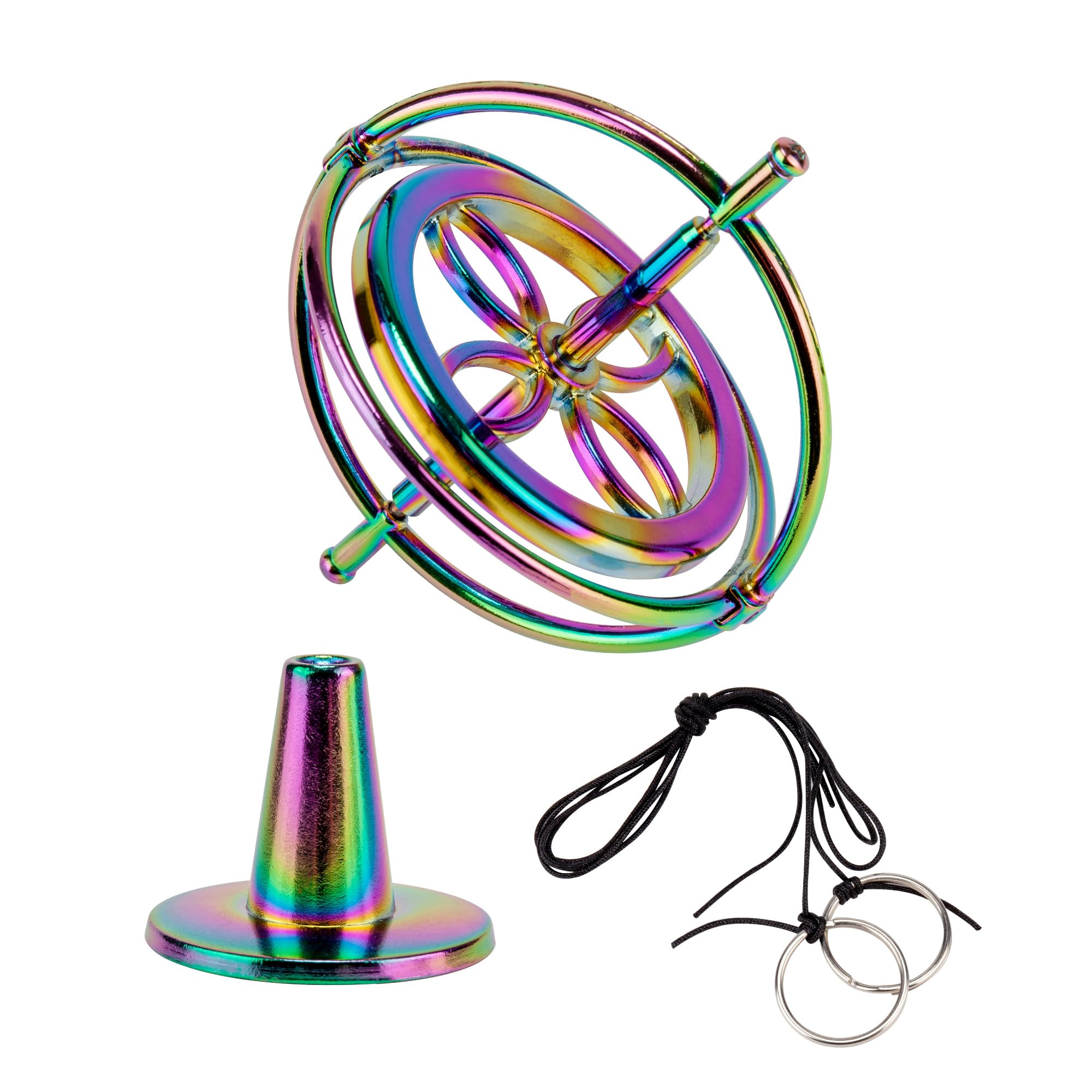 QLKUNLA Gyroscope Toy Metal Anti Gravity Rotating Desk Gyroscope Flying Motion Balance Physics Toy Educational Training Gift