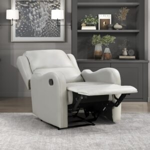 lexicon recliner chair living room reclining sofa chair, home theater seating modern recliner, manual recliner sofa chair for living room/office/apartment, wall hugger recliner, taupe