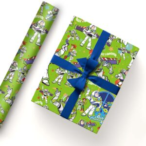 eyqqm pack of 5 gift wrapping paper 51x75cm kraft paper wrapping paper sheets pack for kids birthday, party storage festive decoration (green fly)