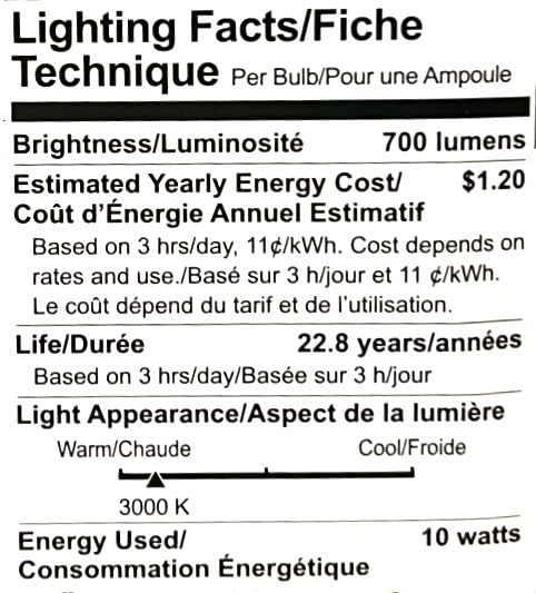 GE (case of 6) 68161 LED Reflector Flood BR30, 10 watt, LED10DR30V/830W Natural White, 3000K, Dimmable, 10 watt 700 lumens LED Light Bulb