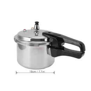 Aluminium Alloy Pressure Cooker, Miniature Cookers Pressure Cooker for Gas Stove a small Capacity Safety Cooking Cookware Liter 3 Mini Soup Meats Pot 18cm Bottom Suitable Home Use