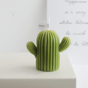 Small Cactus Candle Scented Wax Candles Aromatherapy Succulent Ornament for Home Bedroom Office Wedding Party Decoration