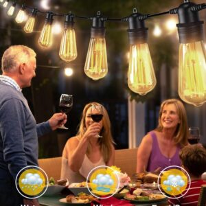 Sunco 6 Pack Dusk to Dawn Indoor Residential Vintage LED Edison Bulbs 75W Equivalent 7W, 850 Lumens Non-Dimmable ST58 Filament, 3000K Warm White, E26 Medium Base 120V Clear Glass Light Bulbs