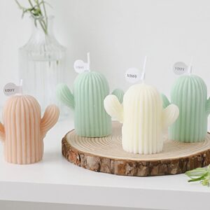 Small Cactus Candle Scented Wax Candles Aromatherapy Succulent Ornament for Home Bedroom Office Wedding Party Decoration