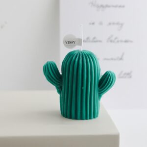 Small Cactus Candle Scented Wax Candles Aromatherapy Succulent Ornament for Home Bedroom Office Wedding Party Decoration