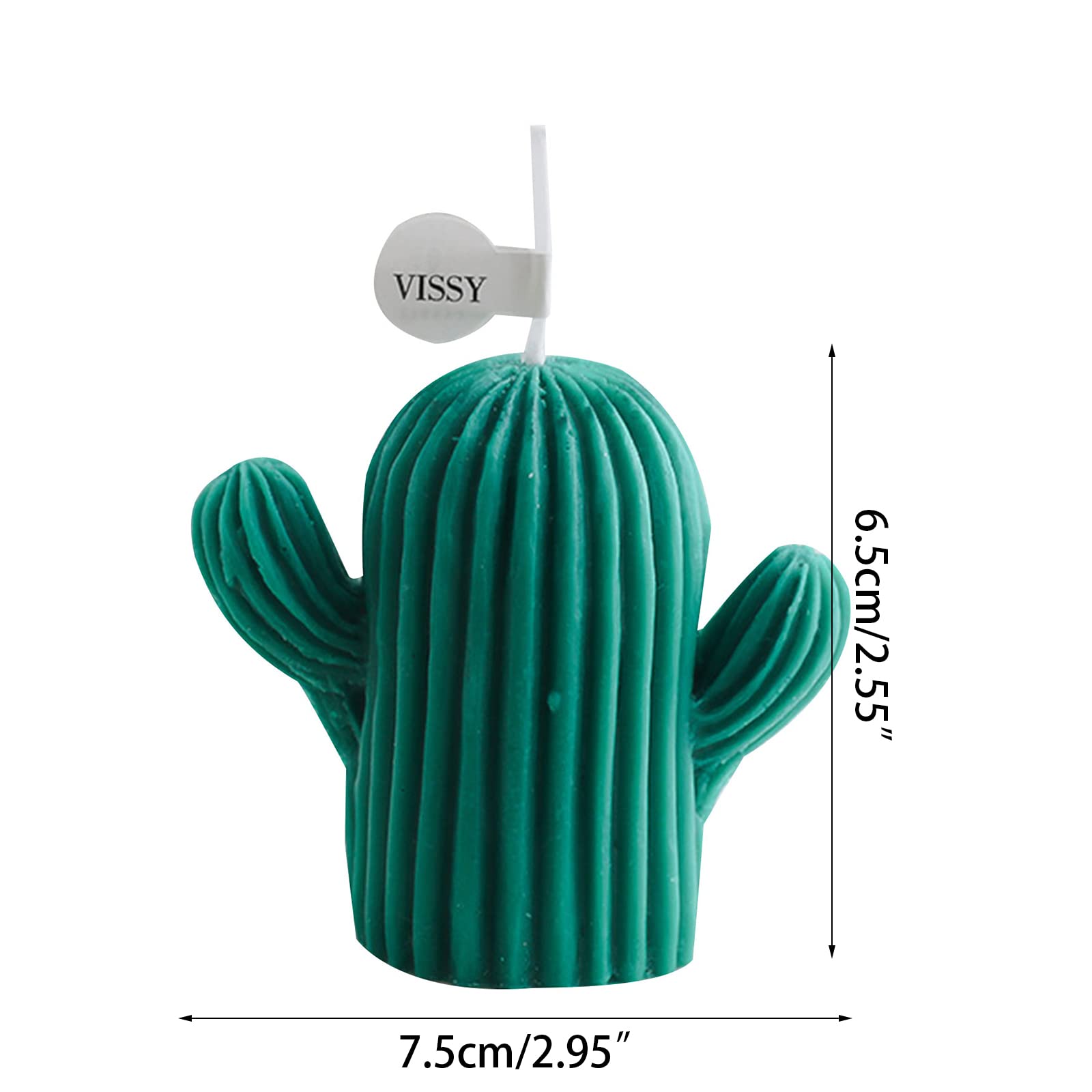 Small Cactus Candle Scented Wax Candles Aromatherapy Succulent Ornament for Home Bedroom Office Wedding Party Decoration