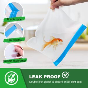 Gallon Freezer Bags, Reusable Ziplock Bags Silicone Bags Reusable Food Storage Bags, Large Zip Lock Bags Gallon, Lunch Home Fridge Kitchen Organization Storage Meal Prep Freezer Containers Sets