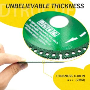 DTRUCTIEW 4 Inch Indestructible Disc for Grinder, Indestructible Disc 2.2 for Angle Grinder 7/8" (Model 125), for Smooth Cutting, Chamfering, Grinding of All Materials (8)