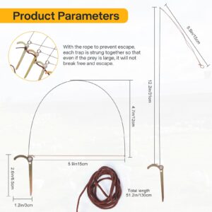 Bird Trap by Tying Birds' feet，Hunting Trap for Birds,Wild Duck,Chicken, Pheasant, Partridge Mallard