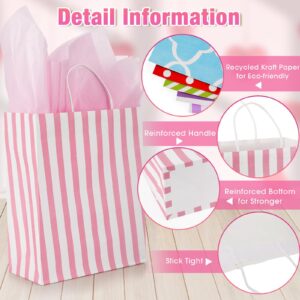 Tenceur 28 Pcs Gift Bags Assorted Sizes Bulk with 56 Tissues Papers Paper Gift Bags with Handles for Birthday Party Favor Various Occasions, 8.3 in Small, 10.6 in Medium, 12.6 in Large