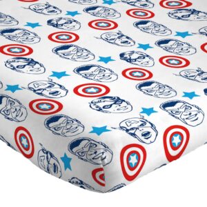 Jay Franco Marvel Comics Avengers Twin Size Sheet Set - Super Soft Kids 3 Piece Bedding Set Features Captain America, Falcon & Bucky Barnes - Microfiber Sheets Includes Reversible Pillow Cover