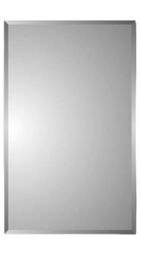 HomeSelects Adama Euro Modern Styled Beveled Three Rectangular Beveled Mirror Recessed Bathroom Medicine Cabinet (26 Inch)