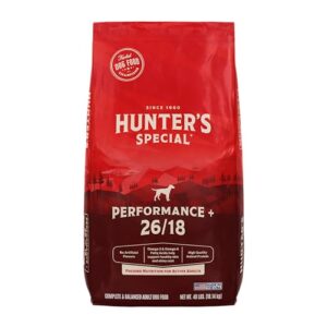 Hunters Special Performance Plus Dog Food 26/18 - Focused Nutrition for Active Adult Dogs, 40 lbs.