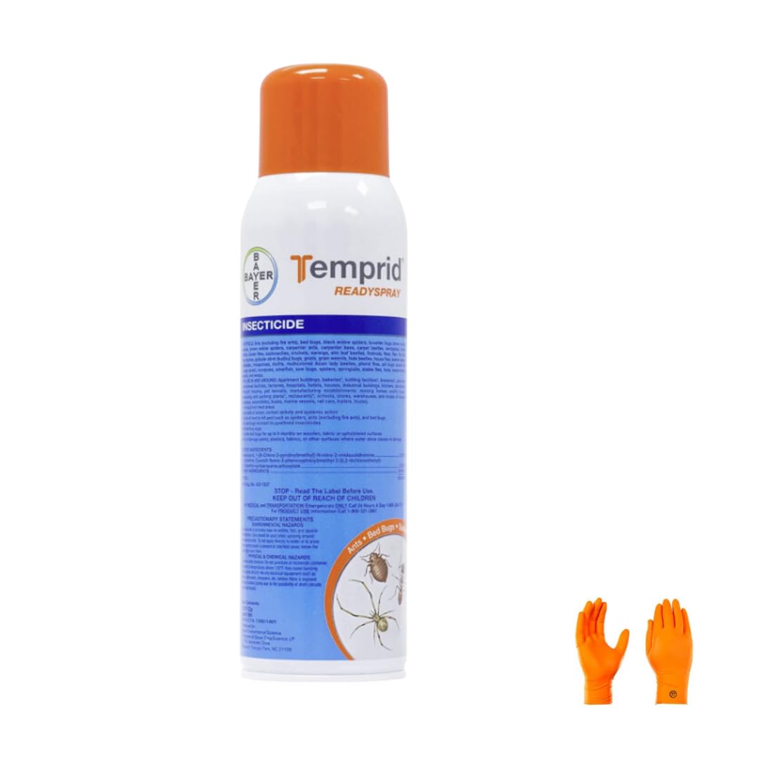 Temprid Spray 15oz | Premium USA Supply Gloves for Safe Eradication | USA Supply Pest ID Card