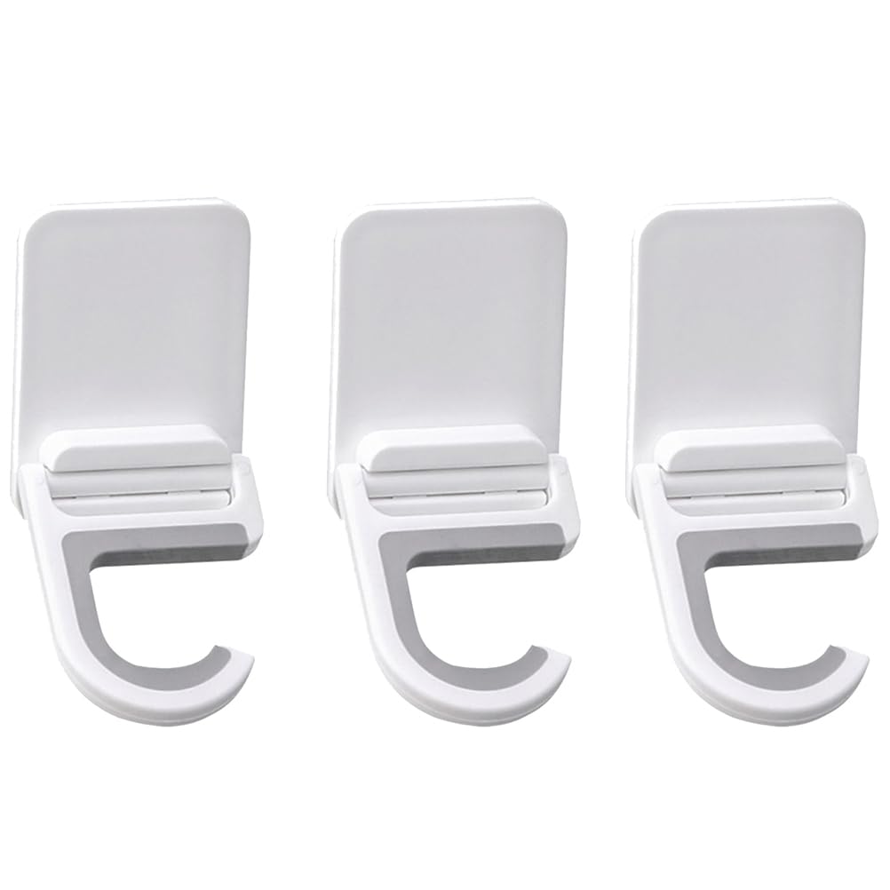 Hemobllo 3pcs Wall mop Hook Clothes Hanger Hooks Folding Broom Wall Mount Hooks Dustpan Umbrella Wall Hanger s Hook Broom Mounted Mop Hook Mop Holder self Adhesive Broom Hooks abs