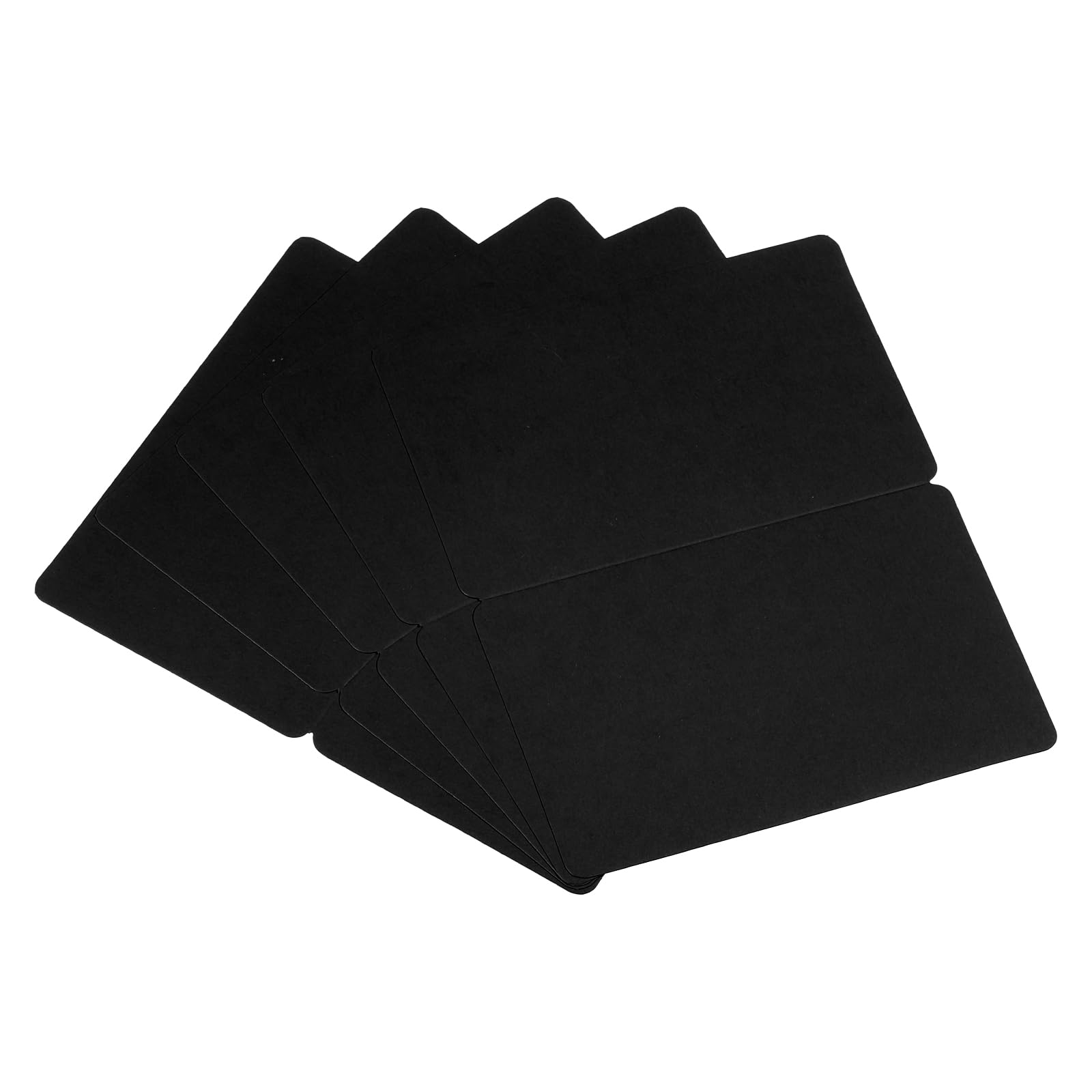 YOKIVE Place Cards for Table Setting, 100Pcs Name Cards Wedding Place Cards Table Place Cards Blank Card for Wedding Reception Dinner Party, Black