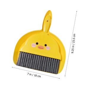 ORFOFE 2 Sets Mini Broom and Dustpan for Desktop Cleaning Compact Handheld Tools for Students and Home Use Ideal for Tables Keyboards and Countertops