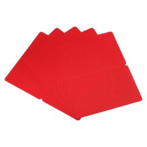 YOKIVE Place Cards for Table Setting, 50Pcs Name Cards Wedding Place Cards Table Place Cards Blank Card for Wedding Reception Dinner Party, Red