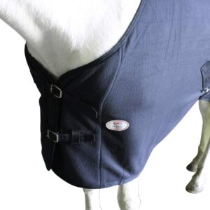 Derby Originals Classic Fleece Cooler All Season Horse Sheet & Blanket Liner | Stables & Outdoor Use (Navy, 69")