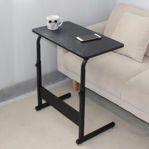 FXLCMUS Height Adjustable Computer Desk for Home Office - Standing Table On Wheels with Removable Chipboard & Steel Side - Stylish and Efficient Workspace