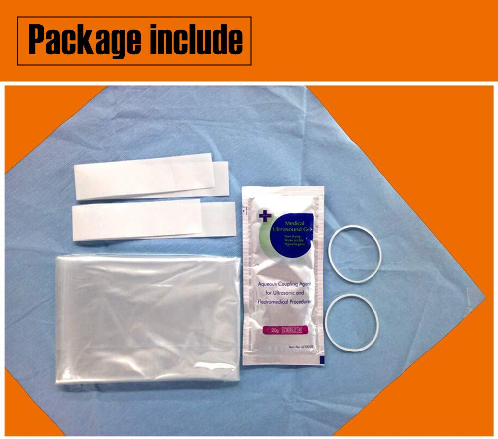 Ultrasound Probe Cover - Transducer Cover Latex-Free Disposable Clear, 6" x 35", Individual Packaging (100 PCS)