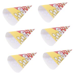 50pcs popcorn triangle paper bags cone shaped treat bags striped mini bags mini snacks snack holder bag snacks for kids baby shower decorations food supplies child