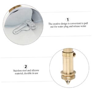 UKCOCO 1Pc Sink Stopper Bath Drain Stopper Lavatory Vanity Stopper Bath tub Anti- Explosion Strainer Sink Drain Drain Seal Cover tub Stopper mop Pool Sealing Cap