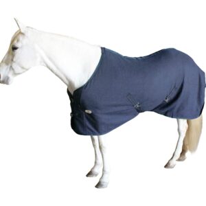 Derby Originals Classic Fleece Cooler All Season Horse Sheet & Blanket Liner | Stables & Outdoor Use (Navy, 69")