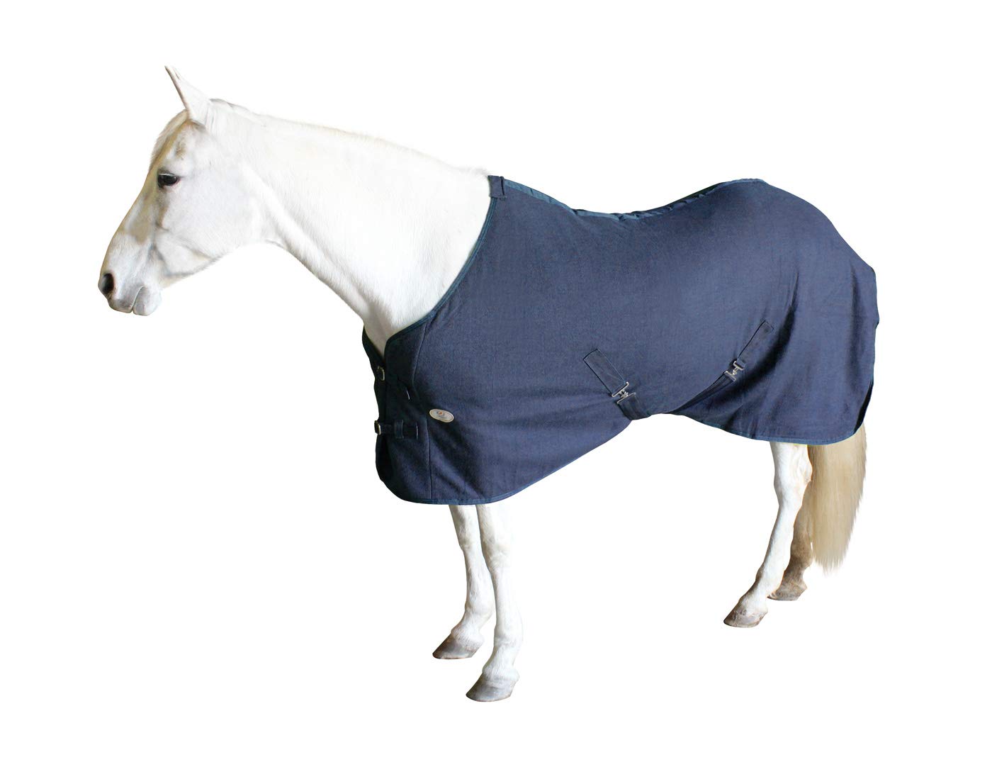 Derby Originals Classic Fleece Cooler All Season Horse Sheet & Blanket Liner | Stables & Outdoor Use (Navy, 69")