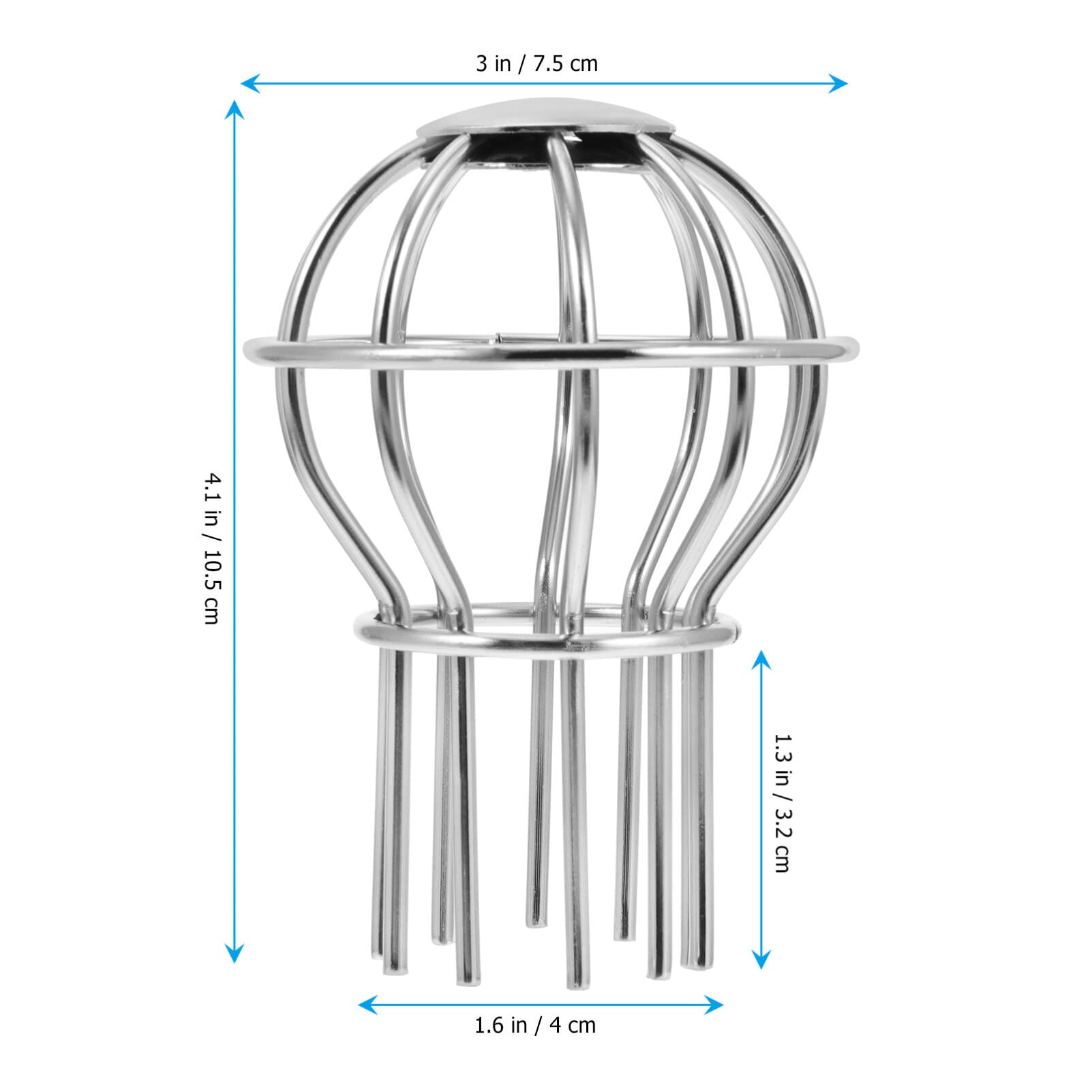 Hemobllo 2 pcs Grille downspout Cover Outdoor Gutter Guard Sink Filter Strainer roof Drainer roof Drain Dome Strainer Wire Drain Bath Drain Strainer Stainless Steel Hair Organ Universal