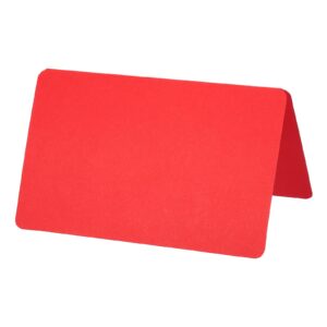 yokive place cards for table setting, 50pcs name cards wedding place cards table place cards blank card for wedding reception dinner party, red