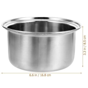 UKCOCO Rice Cooker Liner, Stainless Cookware Instant Nonstick Cooking Pan Inner Tank Soup Pot Insert Container for Stove Top