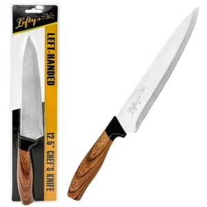 lefty’s left handed chef knife - stainless steel durable blade - extra sharp - great for cutting, general purpose, kitchen items - gifts for left-handed people, lefty, adults, man, and women