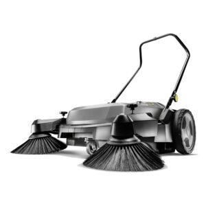 kärcher commercial outdoor hand push sweeper, two bristle brushes, sweeps up to 30,000 ft²/h - km 70/20 c 2sb - 12 gallon capacity