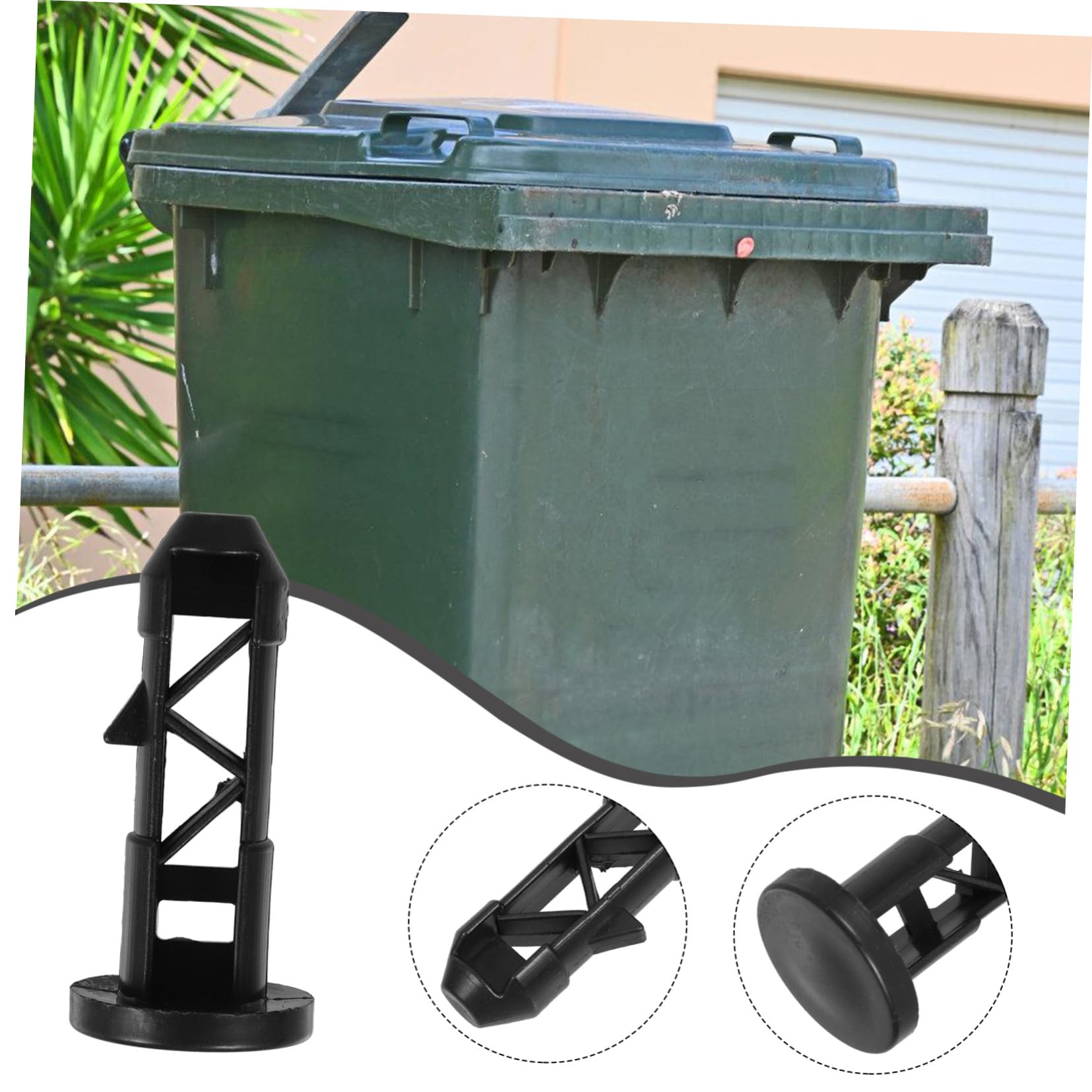 AOKWAWALIY 5pcs Trash Can Latch Trash Can Lid Shafts Garbage Can Buckles Plastic Garbage Can Latches Trashcan Cover Link Plastic Trash Can Trashcans Trash Can Plug Lid Pin Supplies Universal