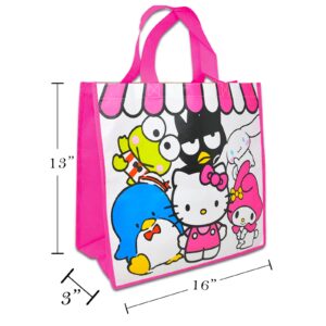 Hello Kitty Tote Bag Set for Girls - Hello Kitty Accessories Bundle with 3 Hello Kitty Reusable Bags Hello Kitty Grocery Bags with Stickers, More | Hello Kitty Tote Bag Set