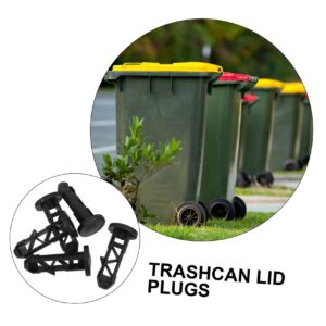 AOKWAWALIY 5pcs Trash Can Latch Trash Can Lid Shafts Garbage Can Buckles Plastic Garbage Can Latches Trashcan Cover Link Plastic Trash Can Trashcans Trash Can Plug Lid Pin Supplies Universal