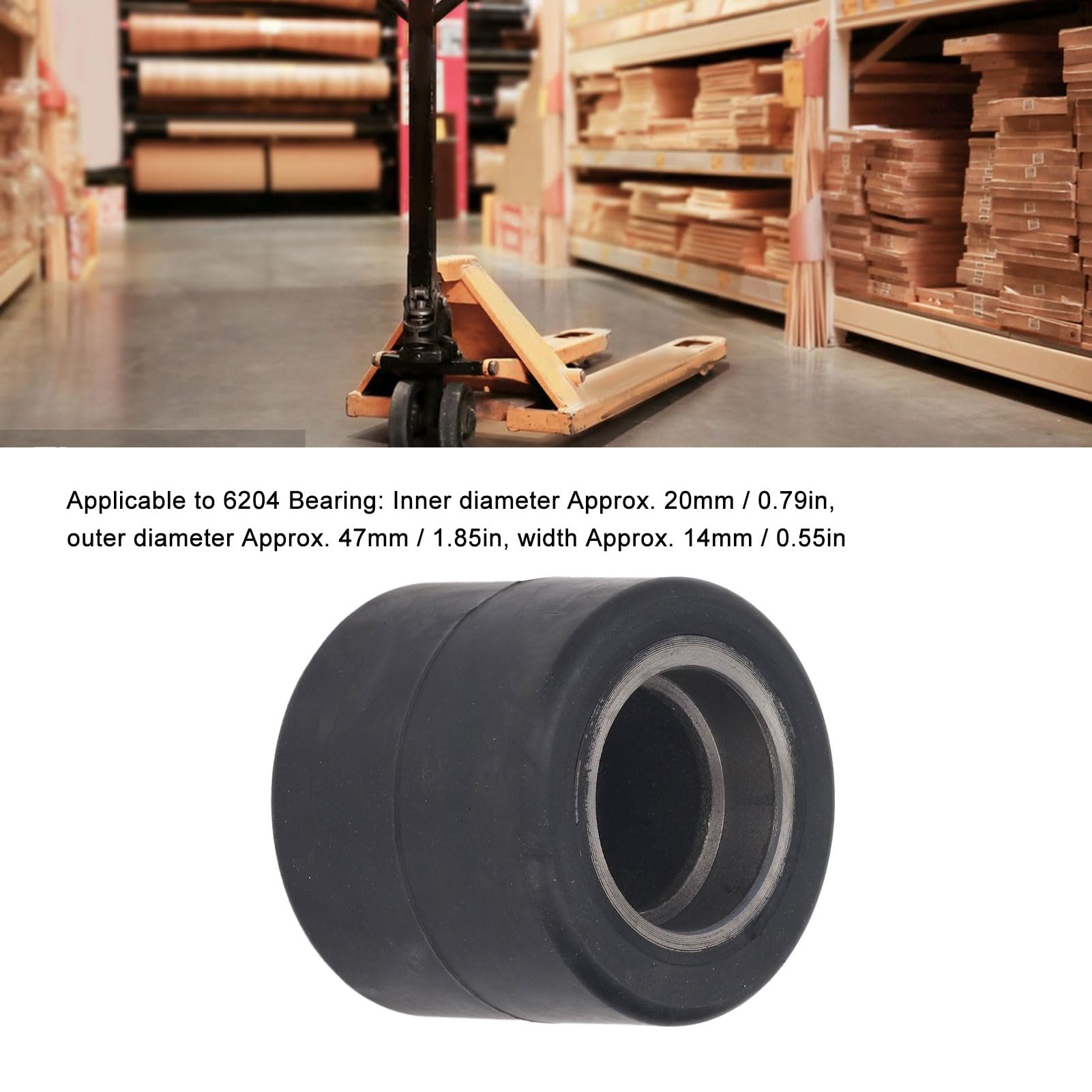 Truck Load Tire, 80 X 70mm Long Life Truck Load Wheel for Pallet Truck