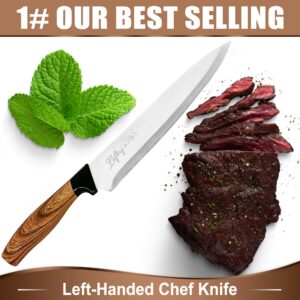 Lefty’s Left Handed Chef Knife - Stainless Steel Durable Blade - Extra Sharp - Great for Cutting, General Purpose, Kitchen items - Gifts for Left-Handed People, Lefty, Adults, Man, and Women