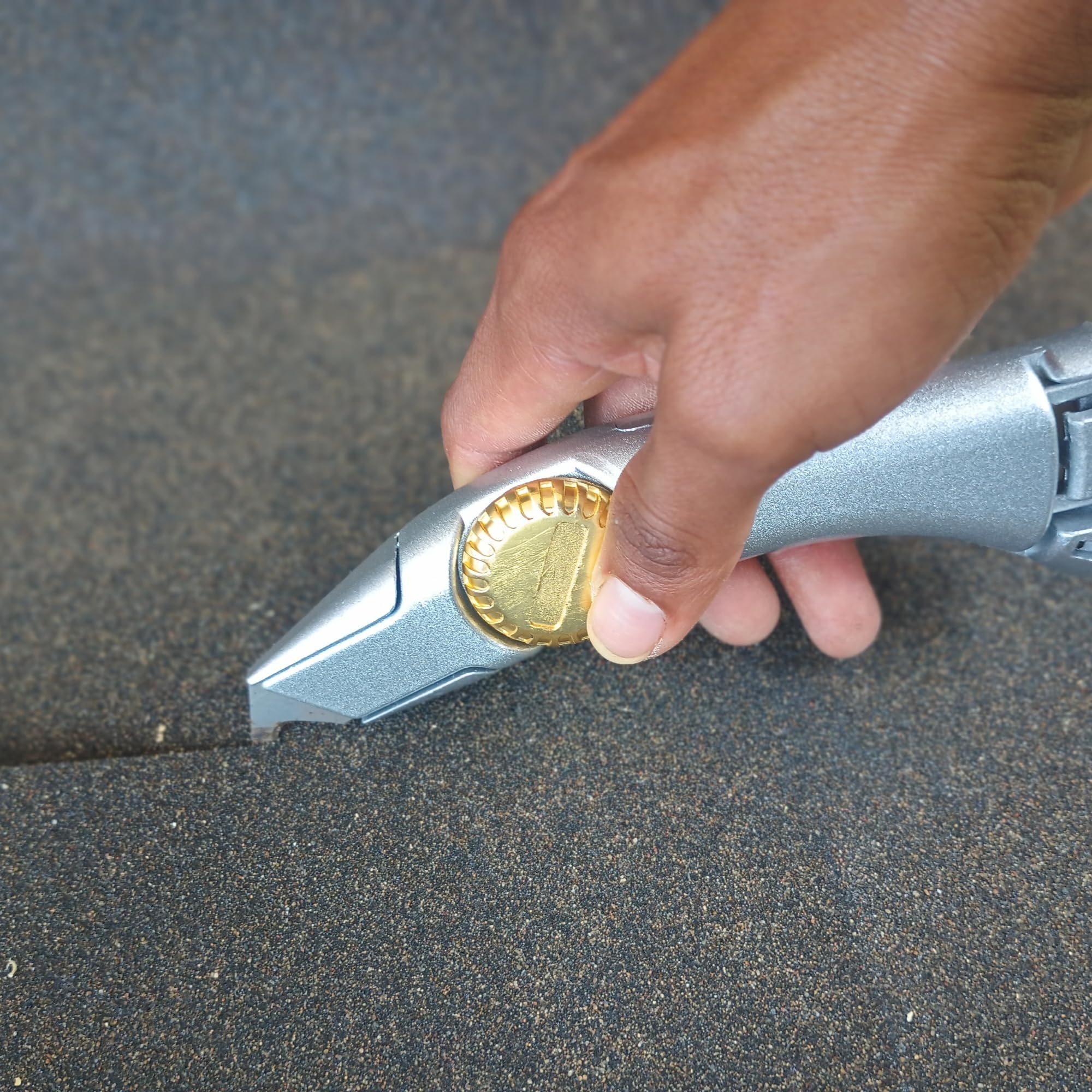 Cuchillo para techos de hoja fija con funda, Navajas para roofing