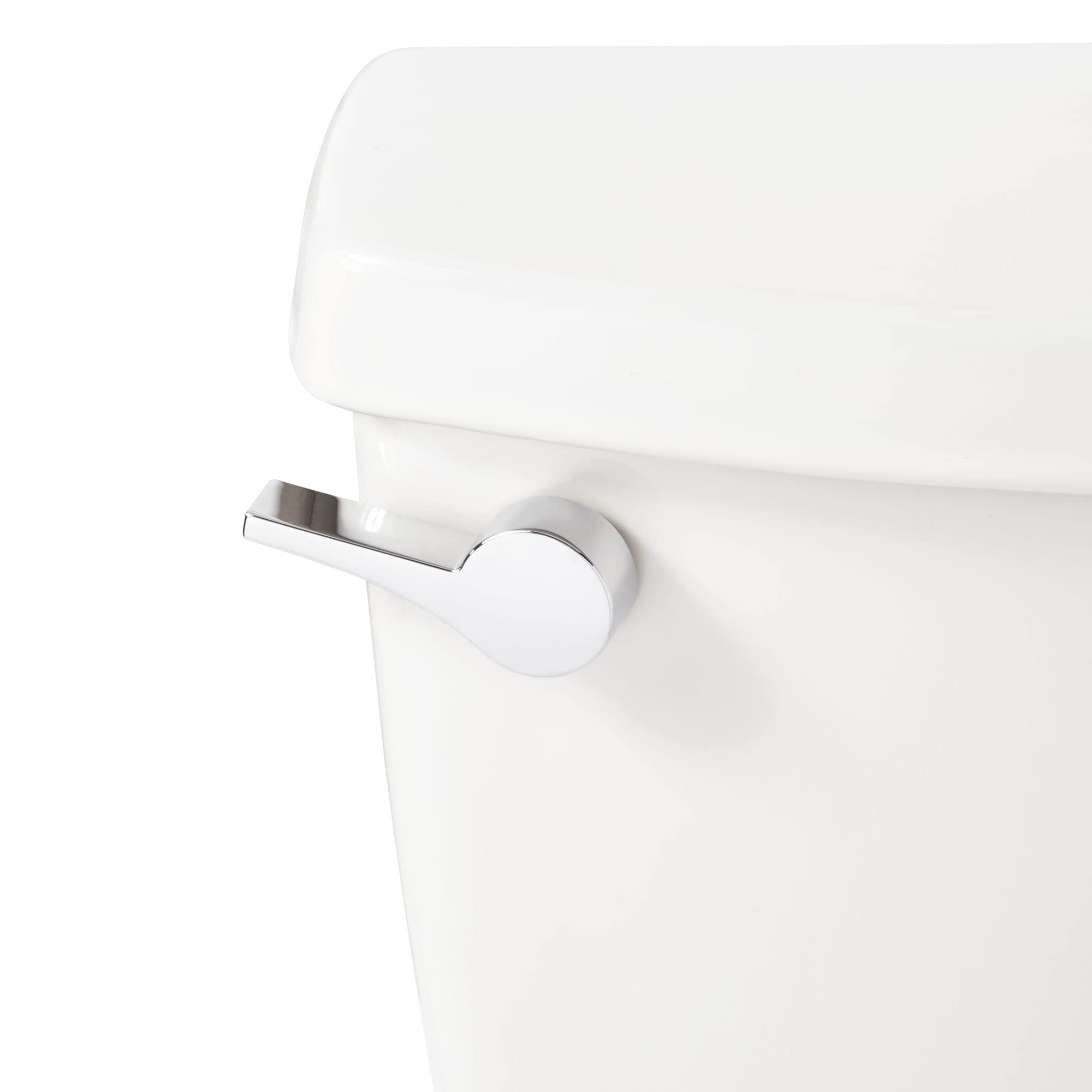 Signature Hardware 481680 Bradenton 1.28 GPF Two Piece Elongated Toilet - Bidet Seat Included, ADA Compliant - White