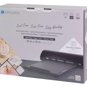 Silhouette Electrostatic Cutting Mat for use with Cameo 5 and Cameo 5 Plus models - 12 x 12 (Matte Black)