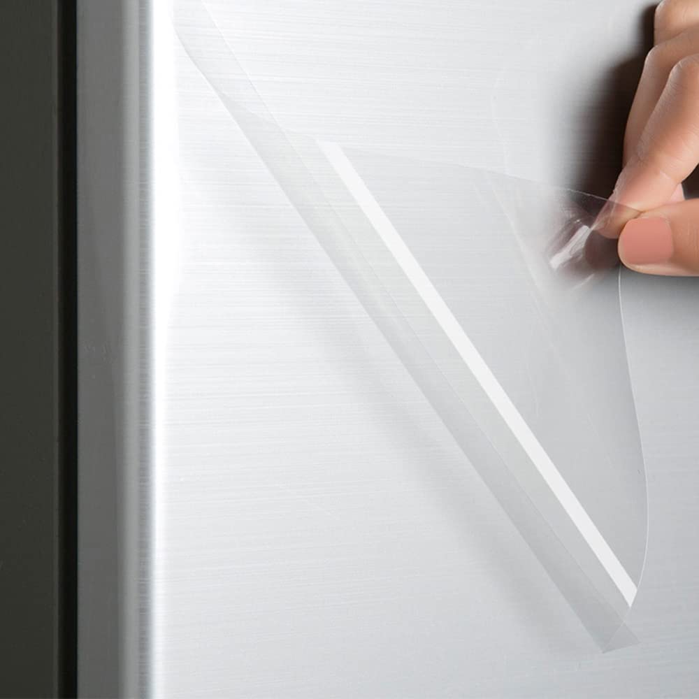 Electrostatic Absorption Countertop Protective Film 17.3inch*16.4FT Transparent No Glue Removable Oil-proof Contact Paper for Horizontal Smooth Surface Protector Smooth Furniture Tabletop Surface